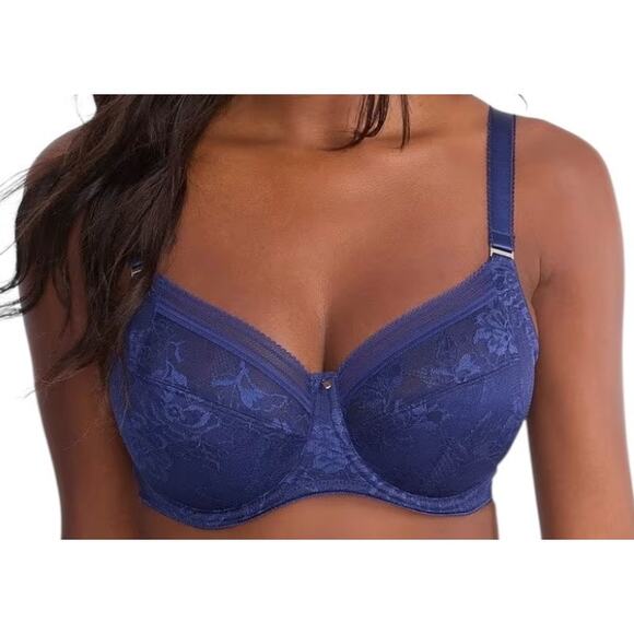 Fantasie FL102301 Fusion Lace Side Support Bra blue size 38I - Picture 1 of 9